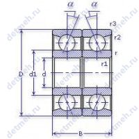 Чертеж подшипника 22 246116 Л