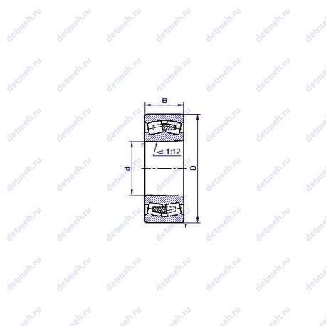 Подшипник 30-113644 АН чертеж