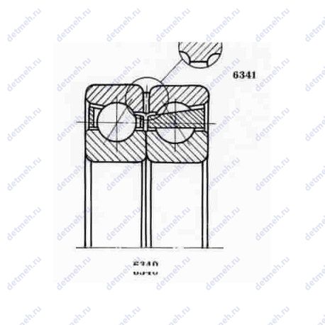 Подшипник 3286208 Д чертеж