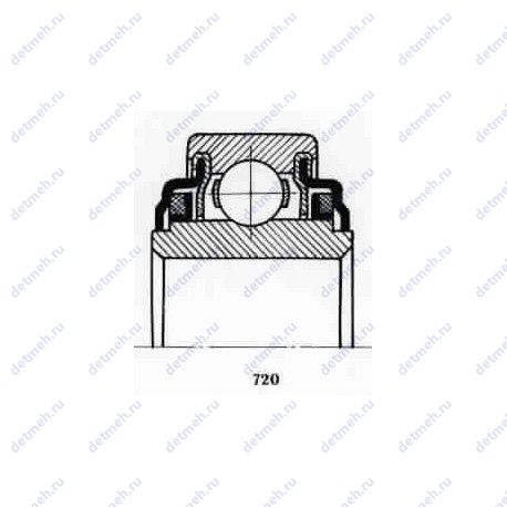 Подшипник 420206 чертеж