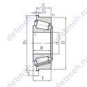 Чертеж подшипника BT1-0056/Q