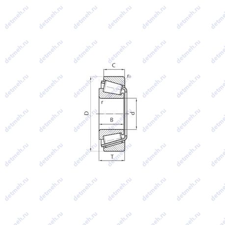 Подшипник BT1-0132/QCL7C чертеж