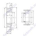 Чертеж подшипника BT1-0343A/Q
