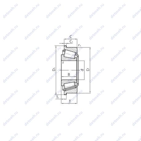 Подшипник BT1B 332991 A/QCL7CVC027 чертеж