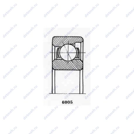 Подшипник 5-6005 К1 чертеж