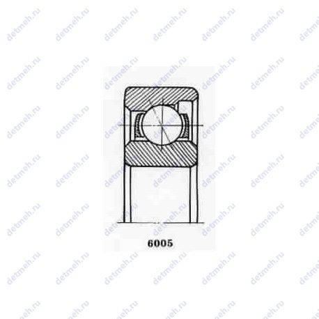 Подшипник 5-6005 К1У чертеж