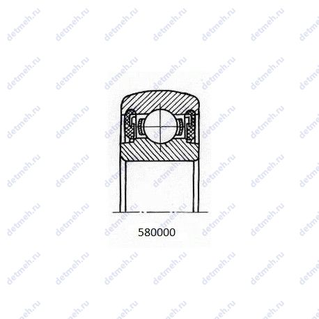 Подшипник 580205 АС17 чертеж