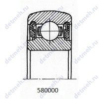 Чертеж подшипника 580306 АС17