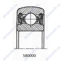 Чертеж подшипника 580306 С17