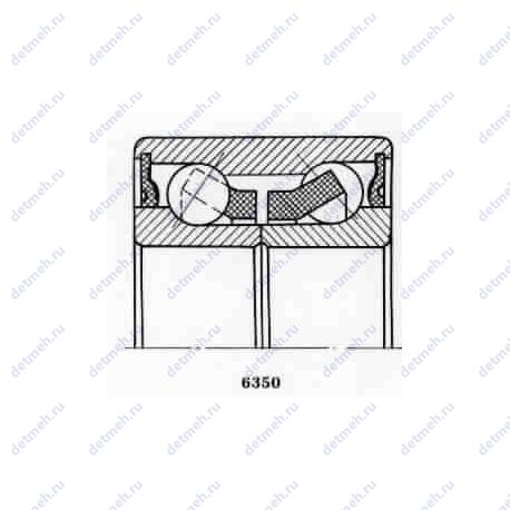Подшипник 6-256707 А1КЕ12L19Ш1 чертеж