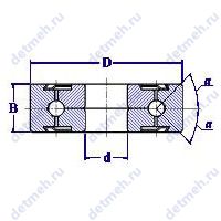 Чертеж подшипника 6 348702 К2L19Ш1