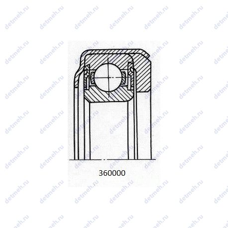 Подшипник 6-360710 АК3УШ1 чертеж