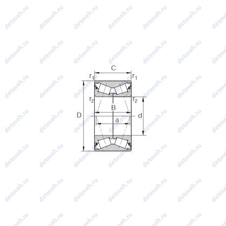 Подшипник DT408044 чертеж