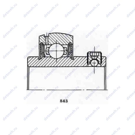 Подшипник 6-480208 АНУ2L19Ш1 чертеж