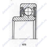 Чертеж подшипника 6 520907 Е3C23