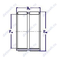 Чертеж подшипника 664714 Е