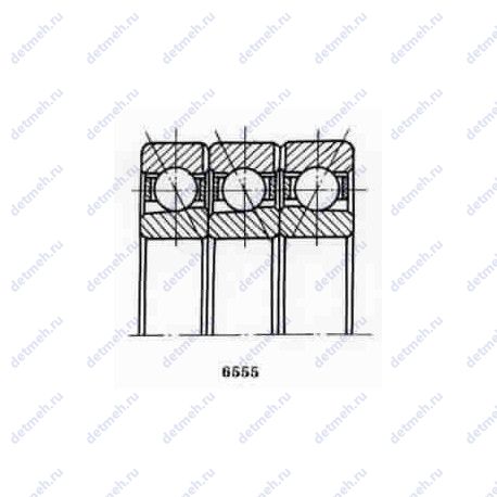 Подшипник 6-656322 Л чертеж