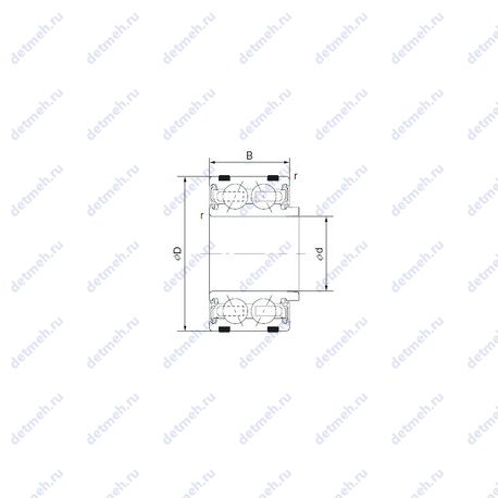 Подшипник EC-DF1160LUALACS40PX1/L325 чертеж