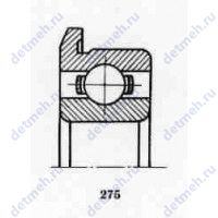 Чертеж подшипника 830900 АЕ1L20W3
