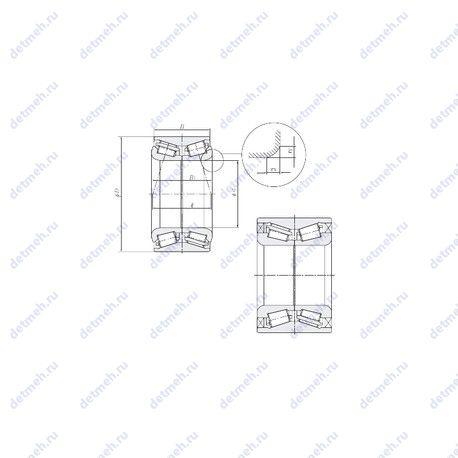 Подшипник ET-CRI-0678LLCS70/L260 чертеж