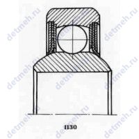 Чертеж подшипника 881068 ЮУС21