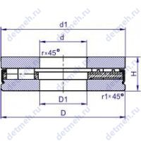 Чертеж подшипника 889309 К1