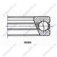 Чертеж подшипника 9218405 Е
