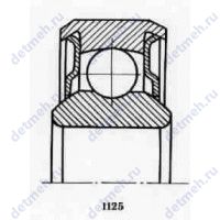 Чертеж подшипника 981068 ЮУ