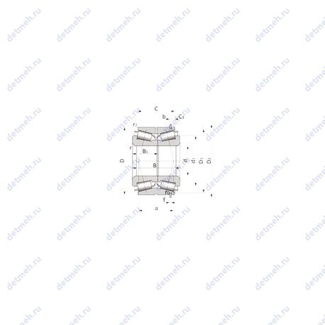 Подшипник FC12402H100 чертеж