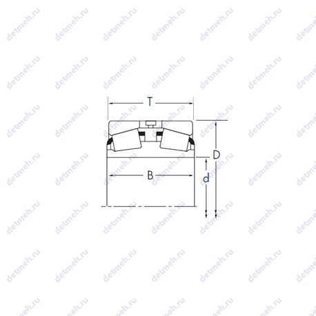 Подшипник H239649D/H239610+H239610EA чертеж