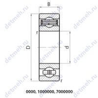 Чертеж подшипника 203E5