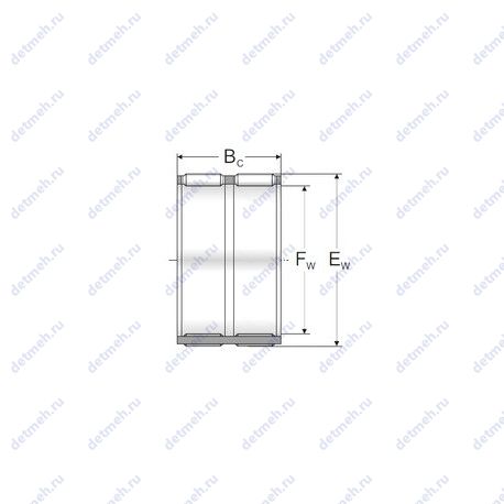 Подшипник 3КК28X33X27Е чертеж