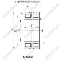 Чертеж подшипника 4722948