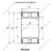Чертеж подшипника 4822972