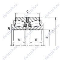 Чертеж подшипника 4-R-4199