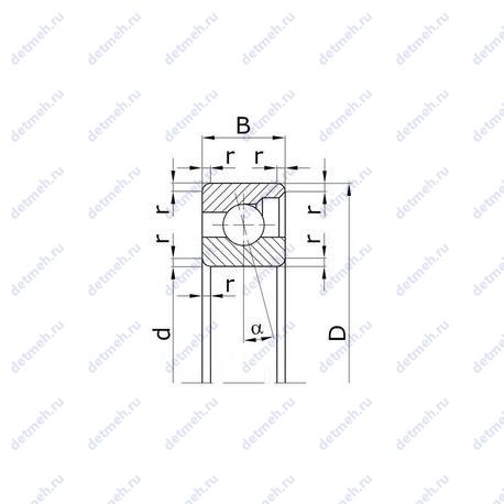 Подшипник 6026 E чертеж