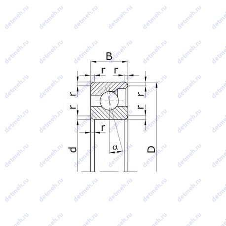 Подшипник 6026 E чертеж