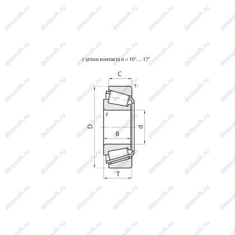 Подшипник 7313AK чертеж