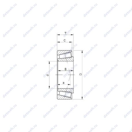 Подшипник JLM813049/10 чертеж