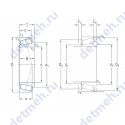 Чертеж подшипника L183449/410/HB1