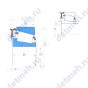 Чертеж подшипника L44643X/L44610-L44600LA