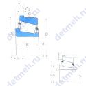 Чертеж подшипника LM613449/LM613410B