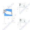 Чертеж подшипника LM67048/LM67010-LM67000LA