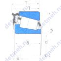 Чертеж подшипника NP182140-904A1