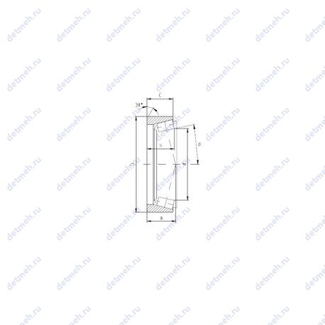Подшипник PLC64-3 чертеж