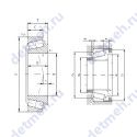 Чертеж подшипника PLC64-8
