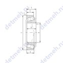 Чертеж подшипника PLC67-6