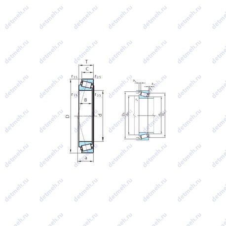 Подшипник PSL 611-302 чертеж