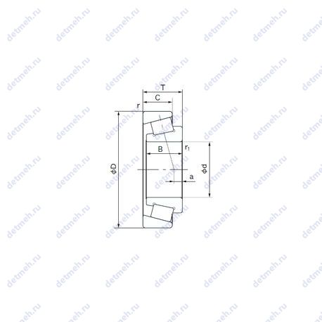 Подшипник QT25 чертеж