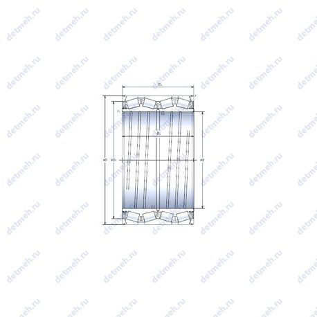 Подшипник STF254KVS3552Eg чертеж